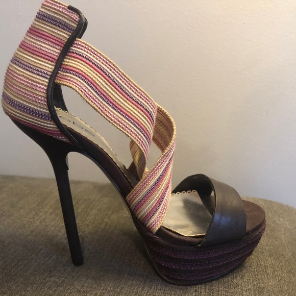 Bebe Platform Sandals Sz 8 - Picture 4 of 4